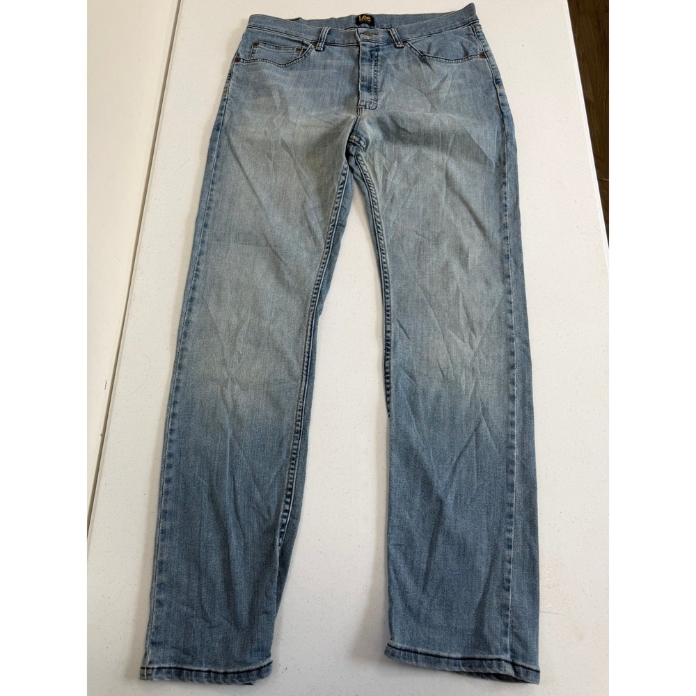 Lee Premium Select Classic Fit Mens Straight Leg Jeans Blue 33x32 2001419